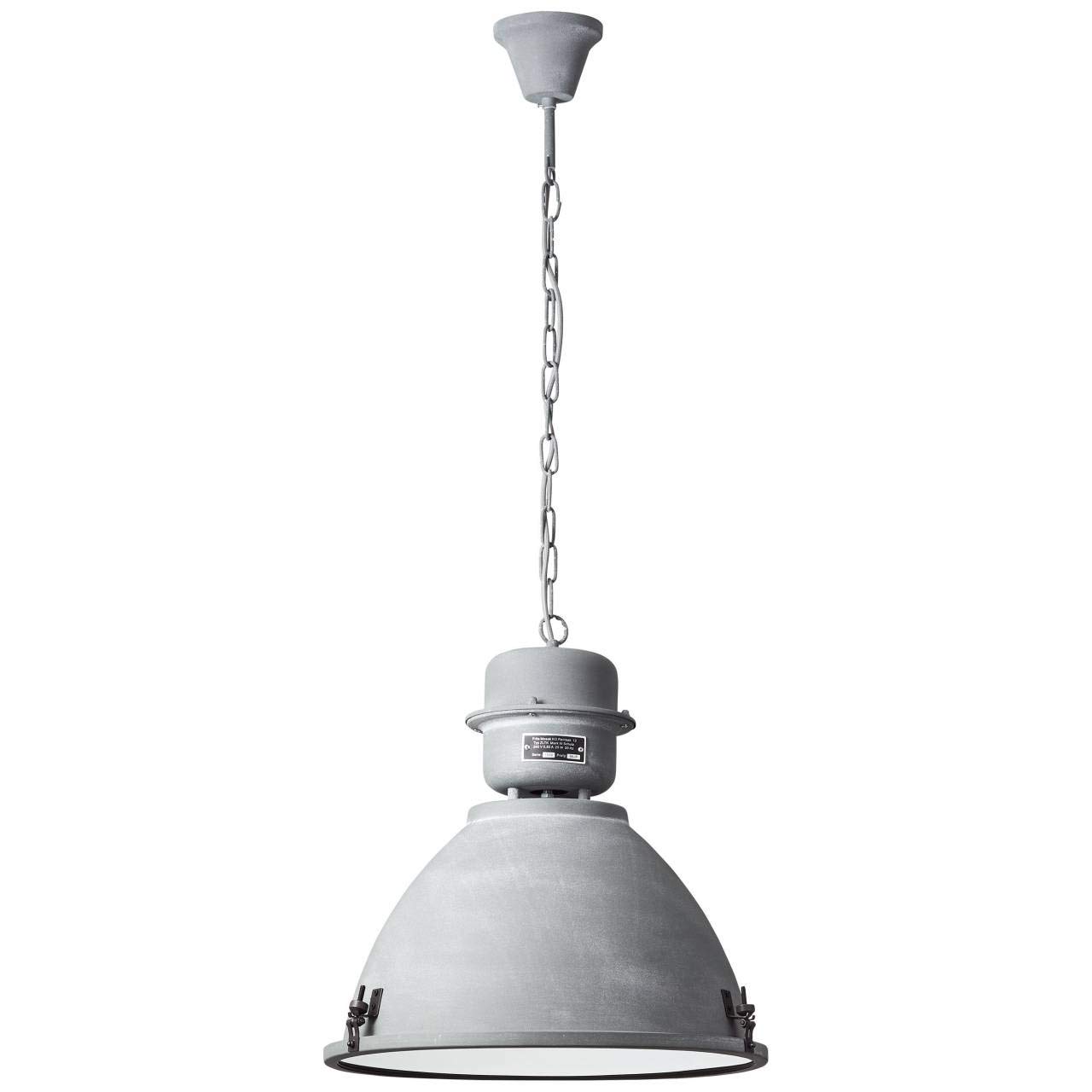 Beleuchtung A60, 48cm grau Ich E27, Lampen und Macke! Brilliant Home Normallampen Living Kiki Lampe Sonderposten Retourenware & geeignet hab 1x - :: - für Beton :: Pendelleuchte 60W, ne | und